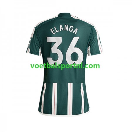 Manchester United Anthony Elanga 36 Uit Shirt 2023-24